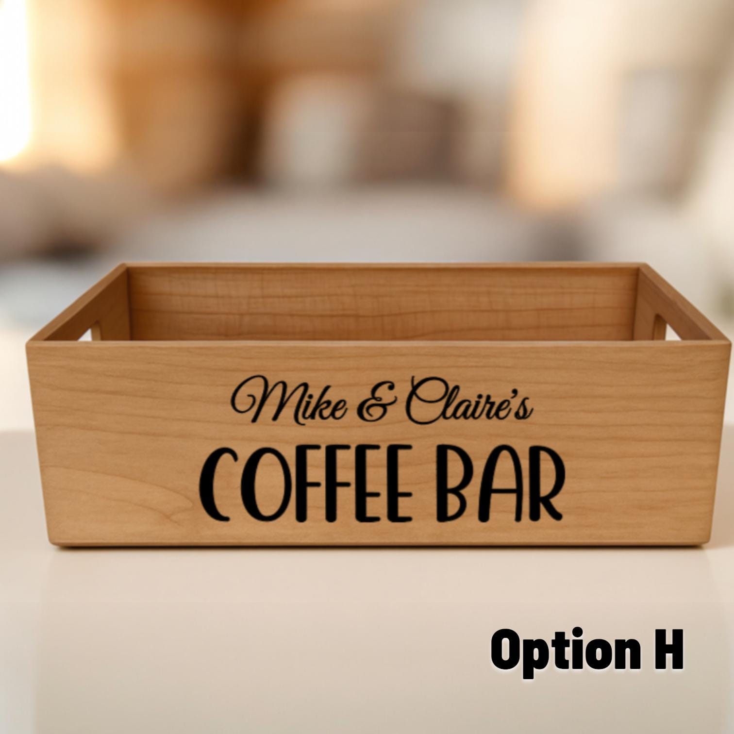 Personalized Coffee Bar Box