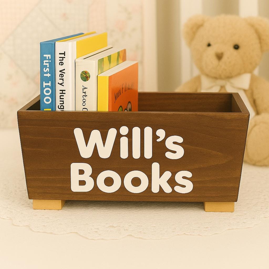 Kids Personalized Toy & Book Bin