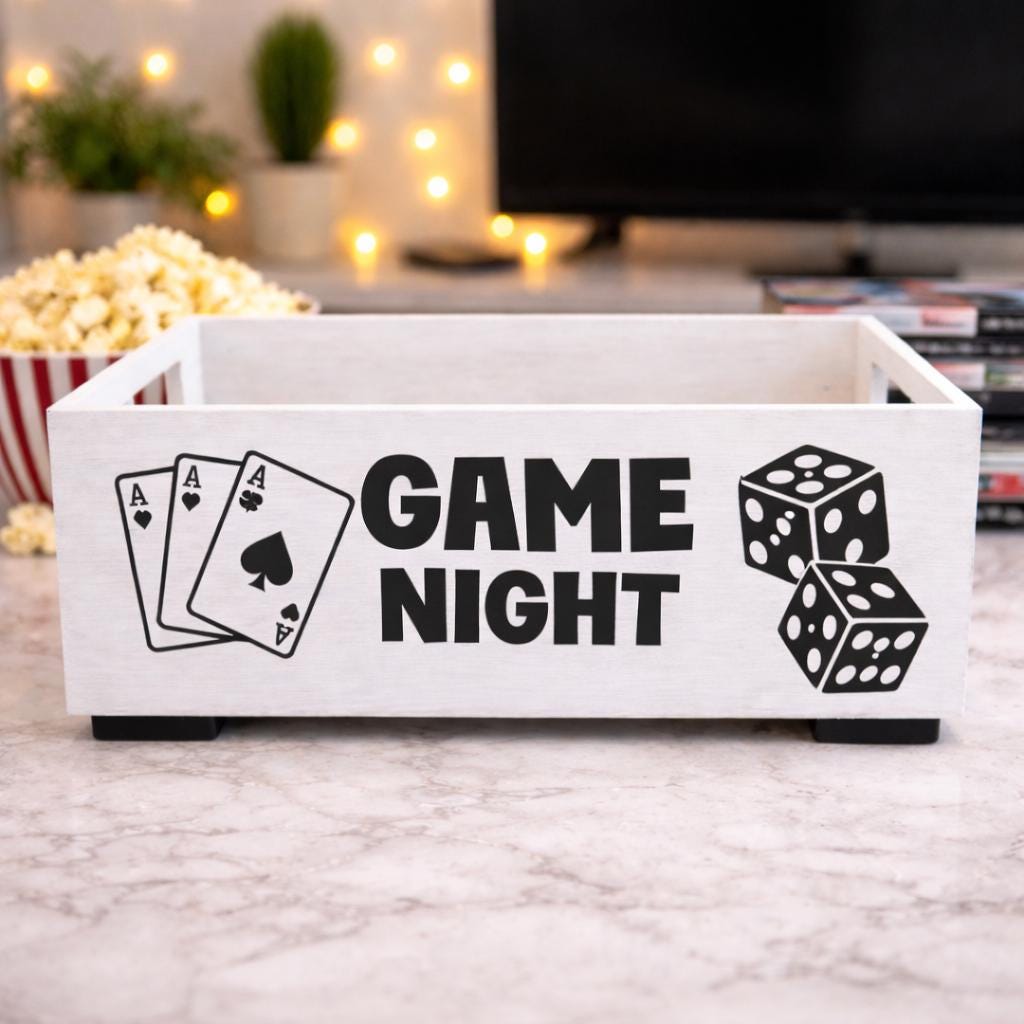 Game Night Wooden Box