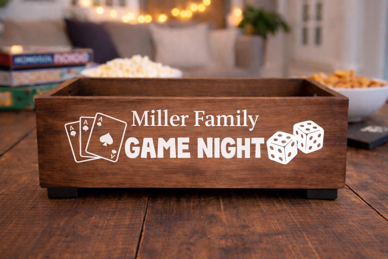 Game Night Wooden Box