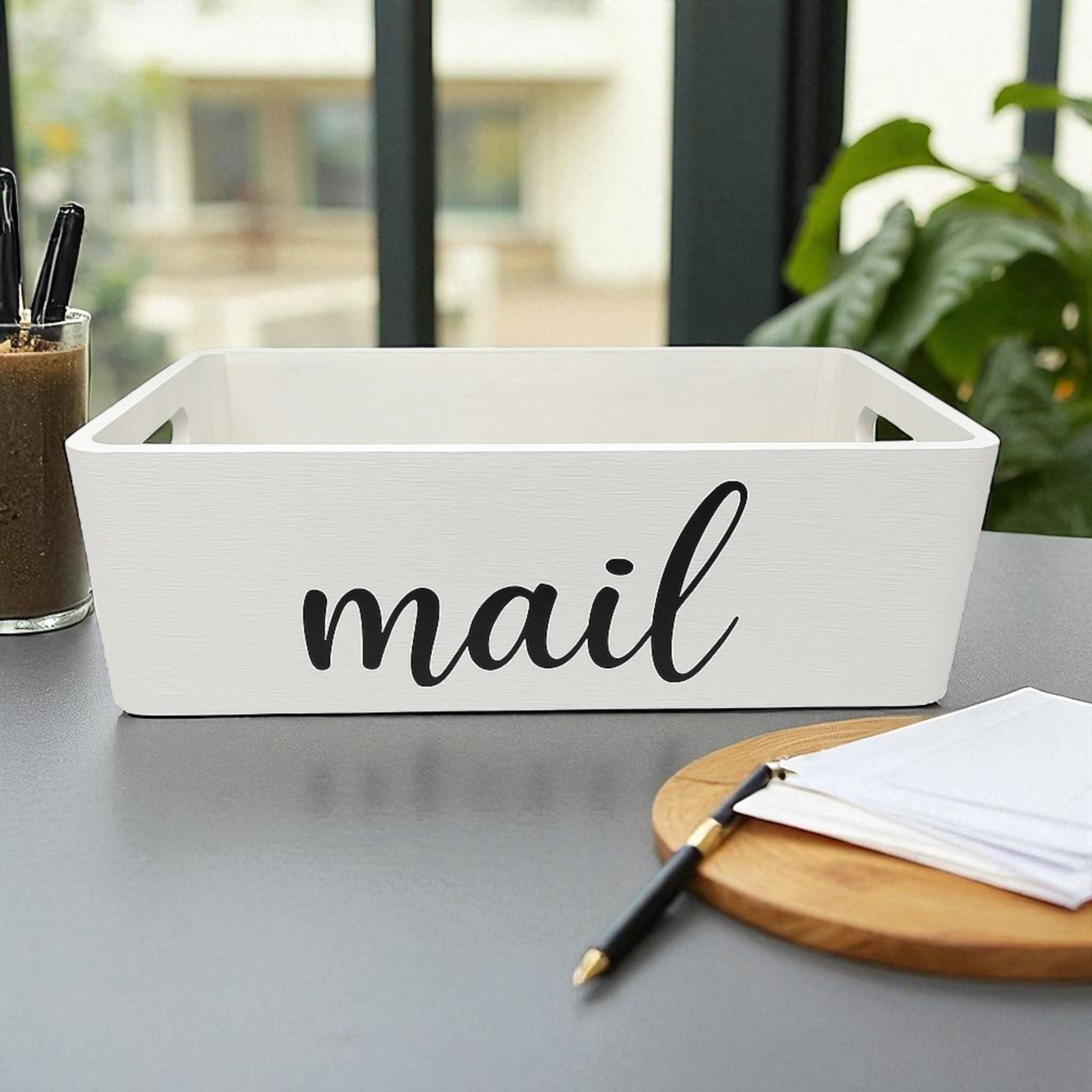 Rustic Mail Storage Box
