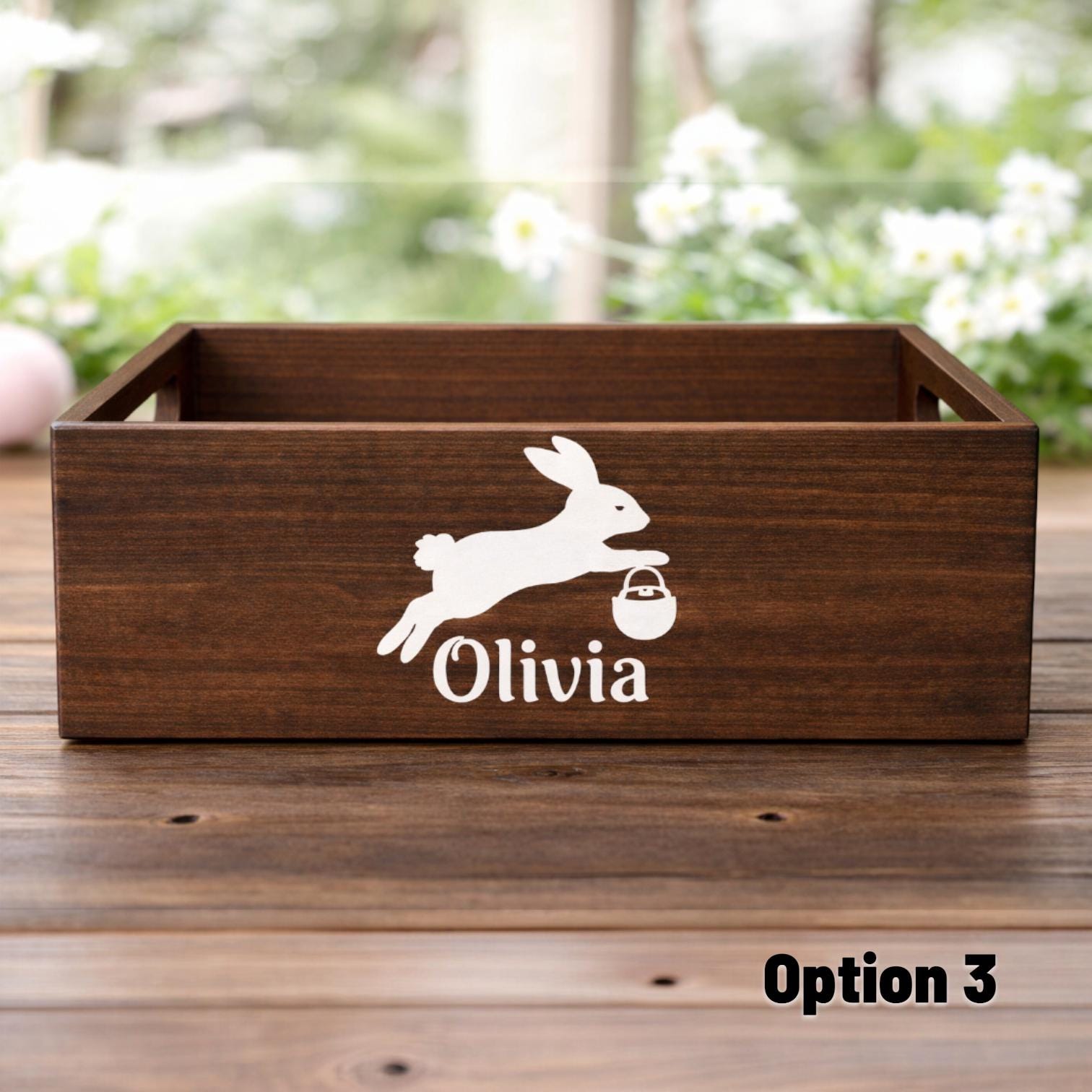 Easter Basket Wooden Box