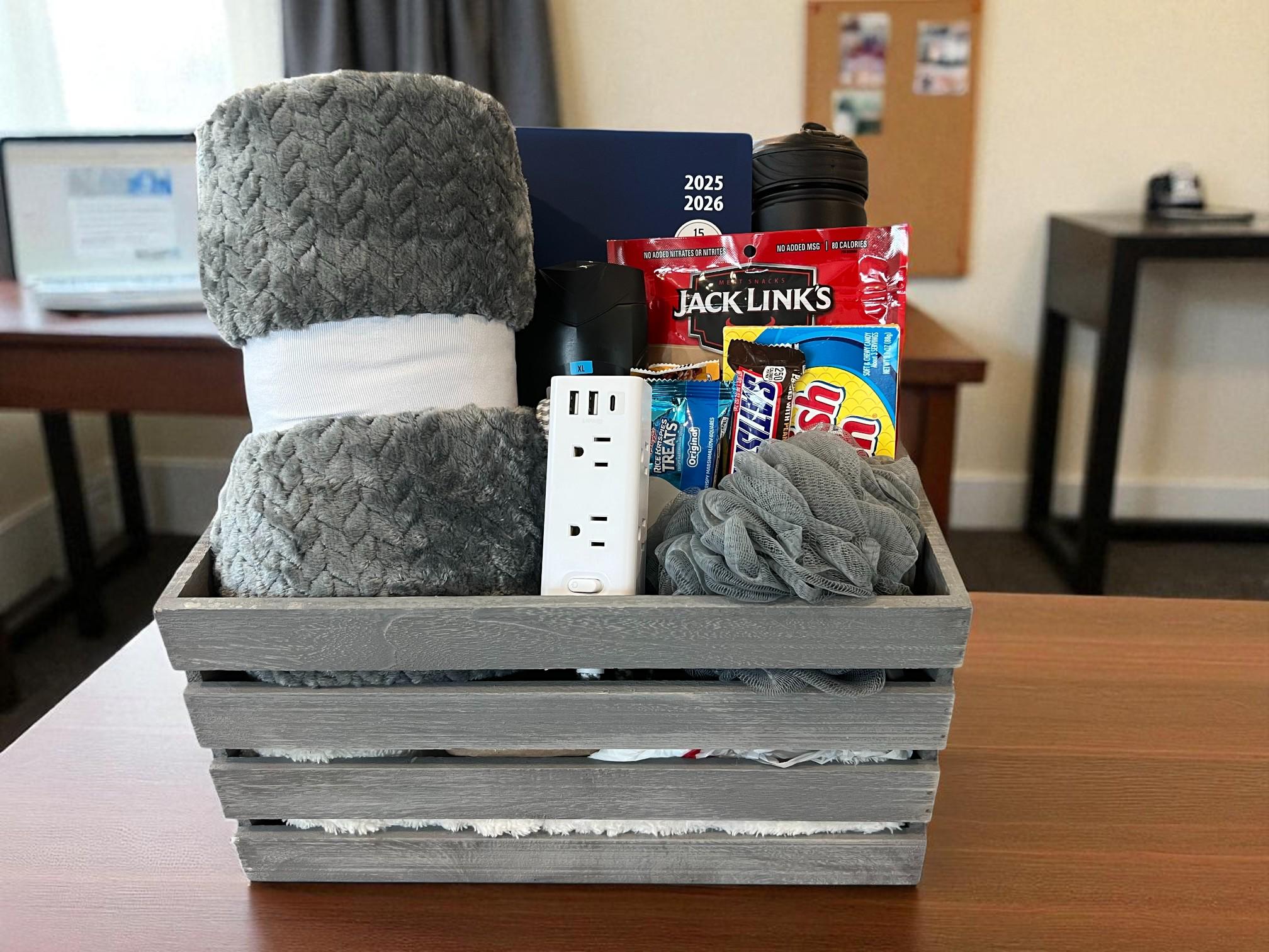 Personalized Dorm Room Gift Crate