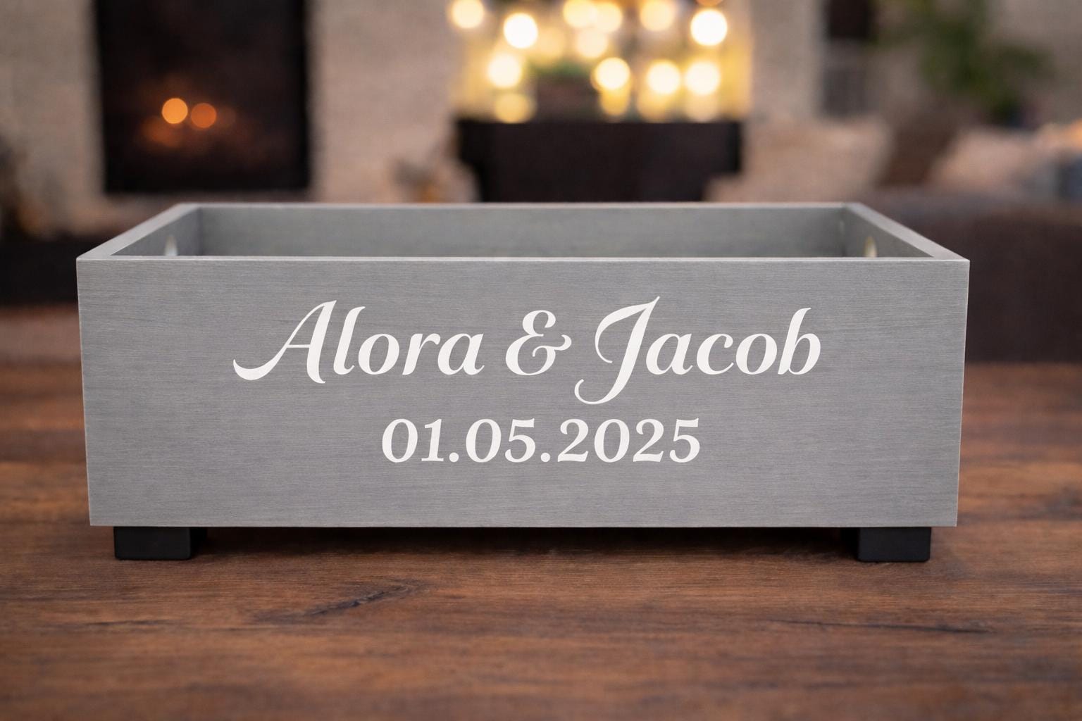 Personalized Wedding Card Box