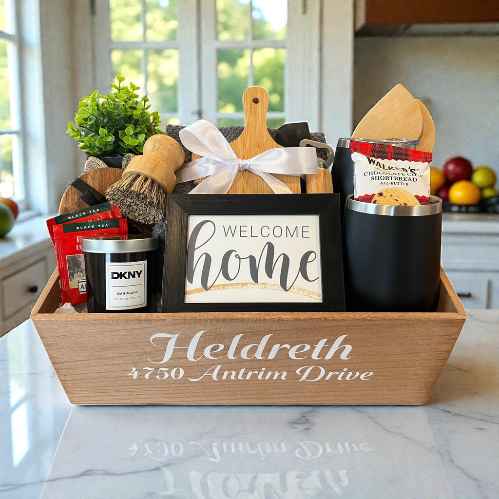 Personalized Monogram Housewarming Gift Box