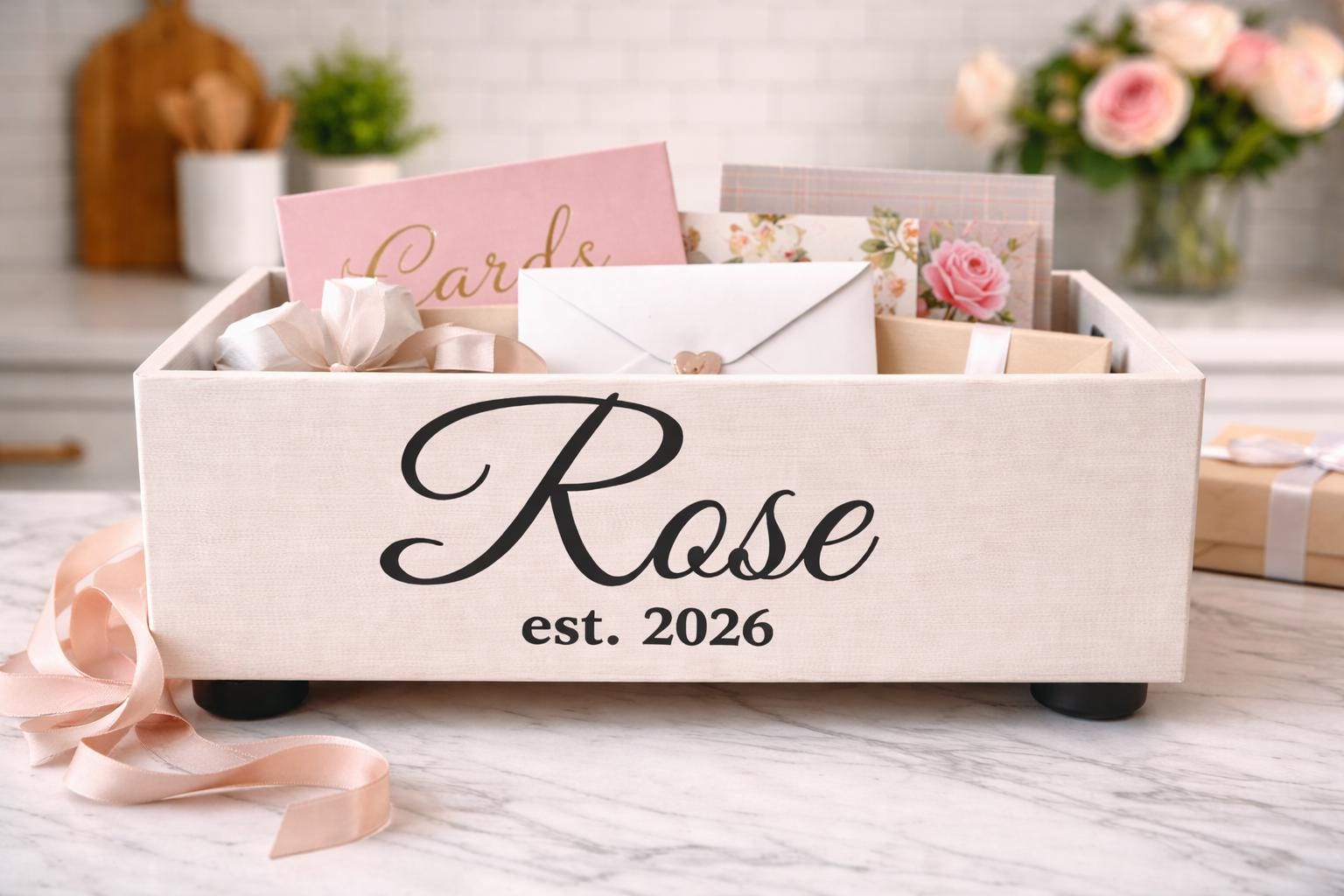 Personalized Wedding Card Box