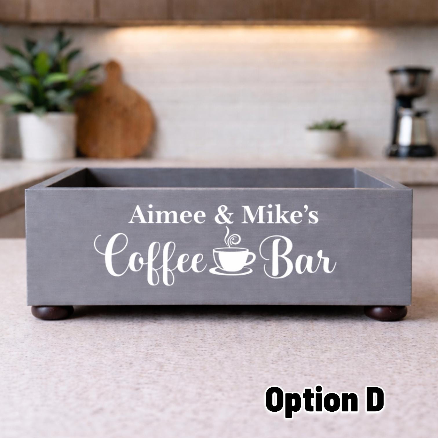 Personalized Coffee Bar Box