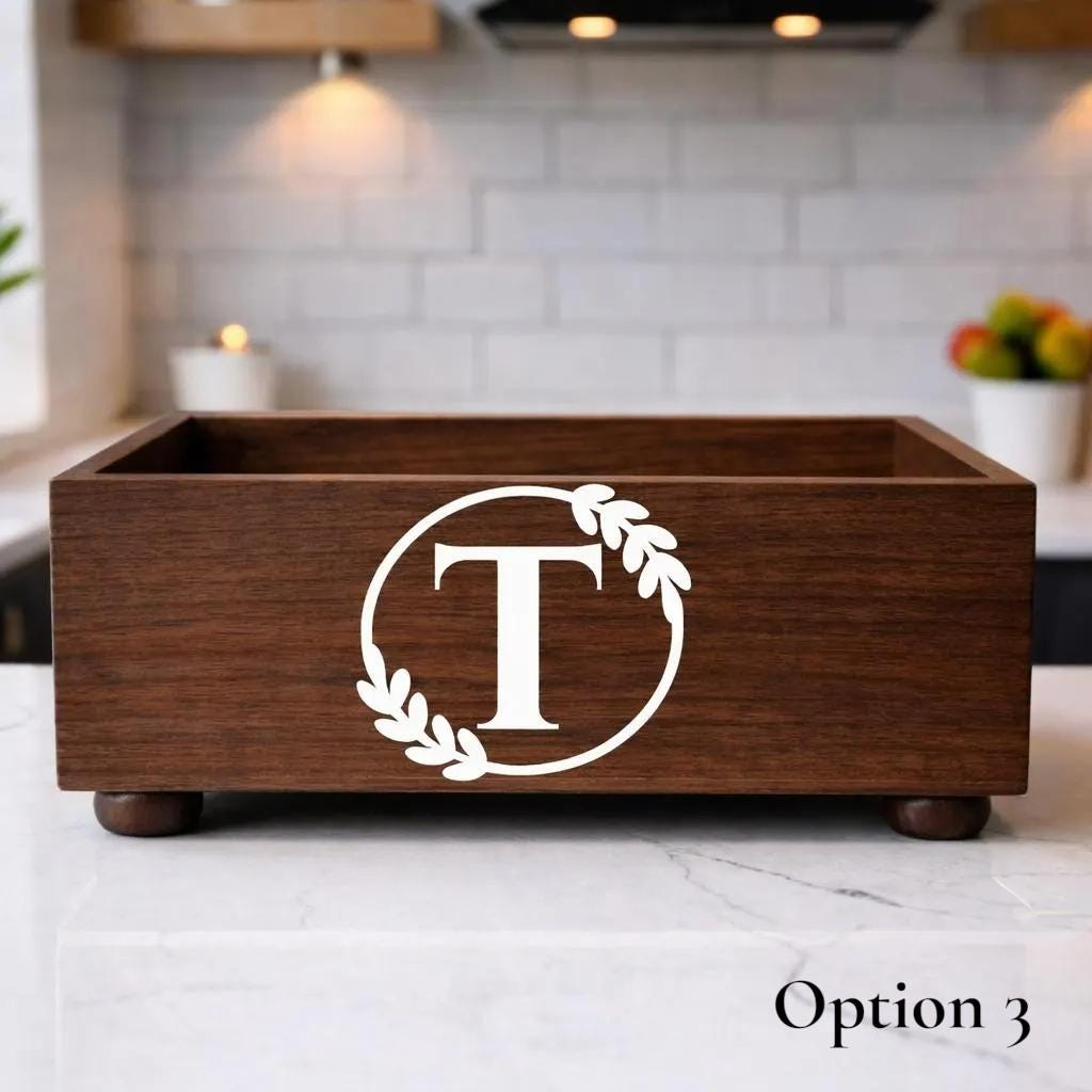 Personalized Monogram Keepsake Box
