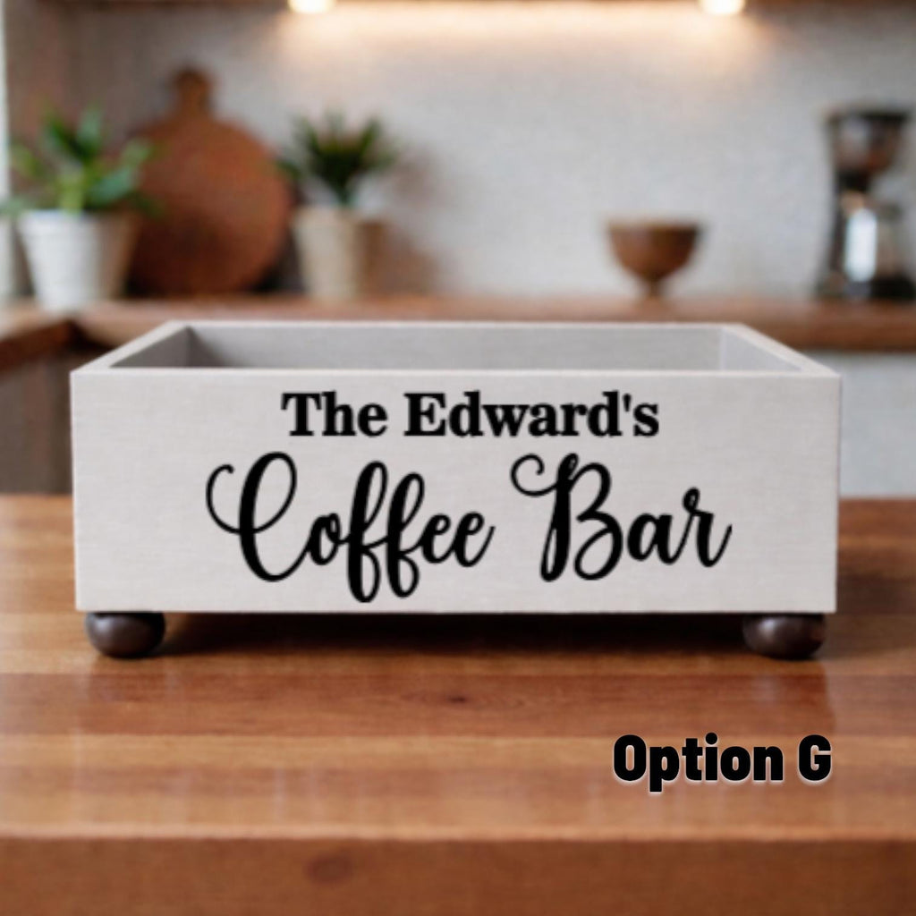 Personalized Coffee Bar Box