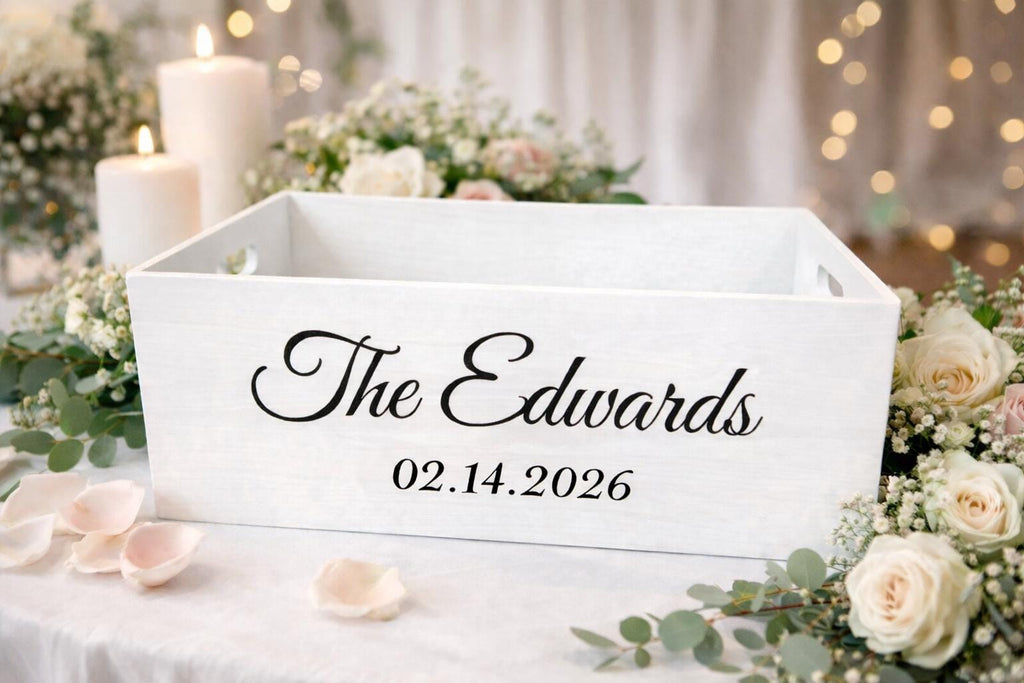 Personalized Wedding Card Box