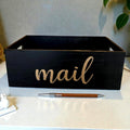 Rustic Mail Storage Box