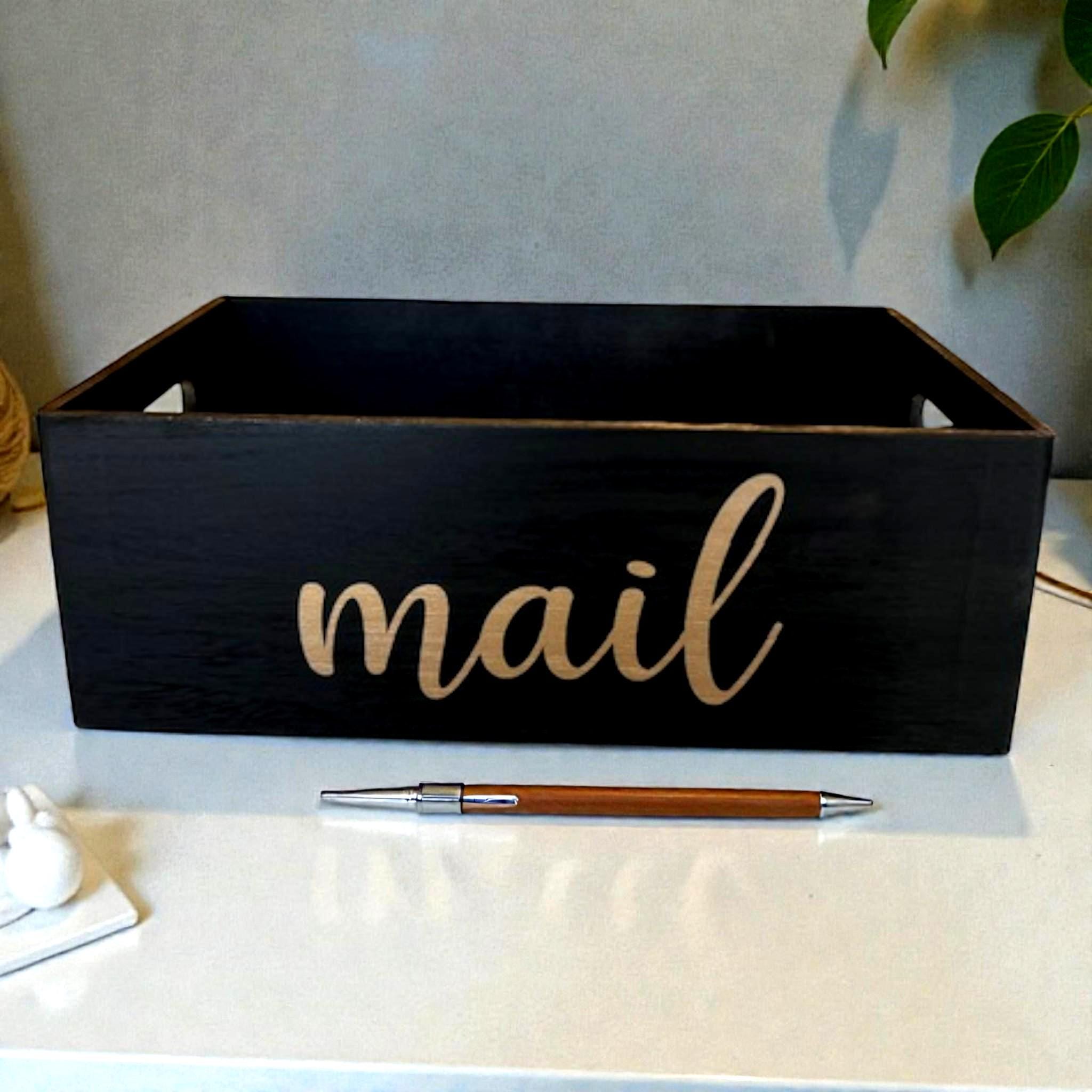 Rustic Mail Storage Box