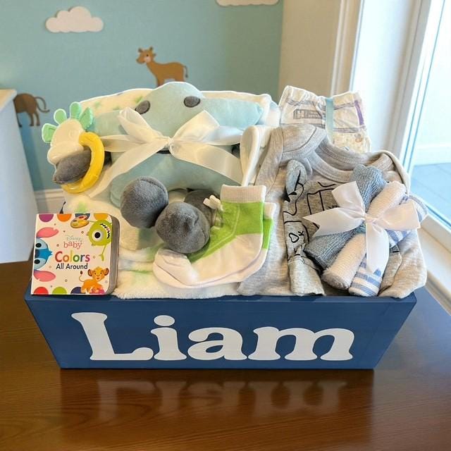 New Baby Boy Gift Box