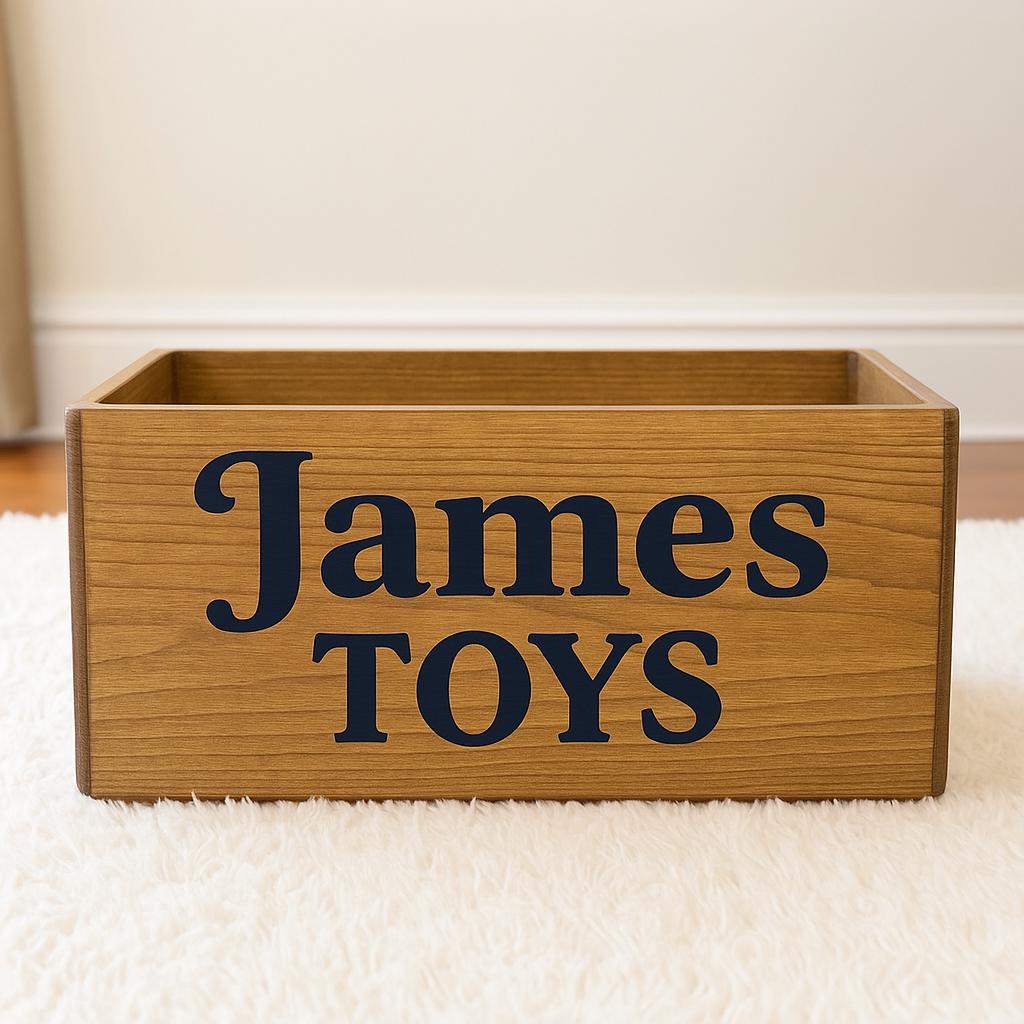 Wooden Book Storage Box