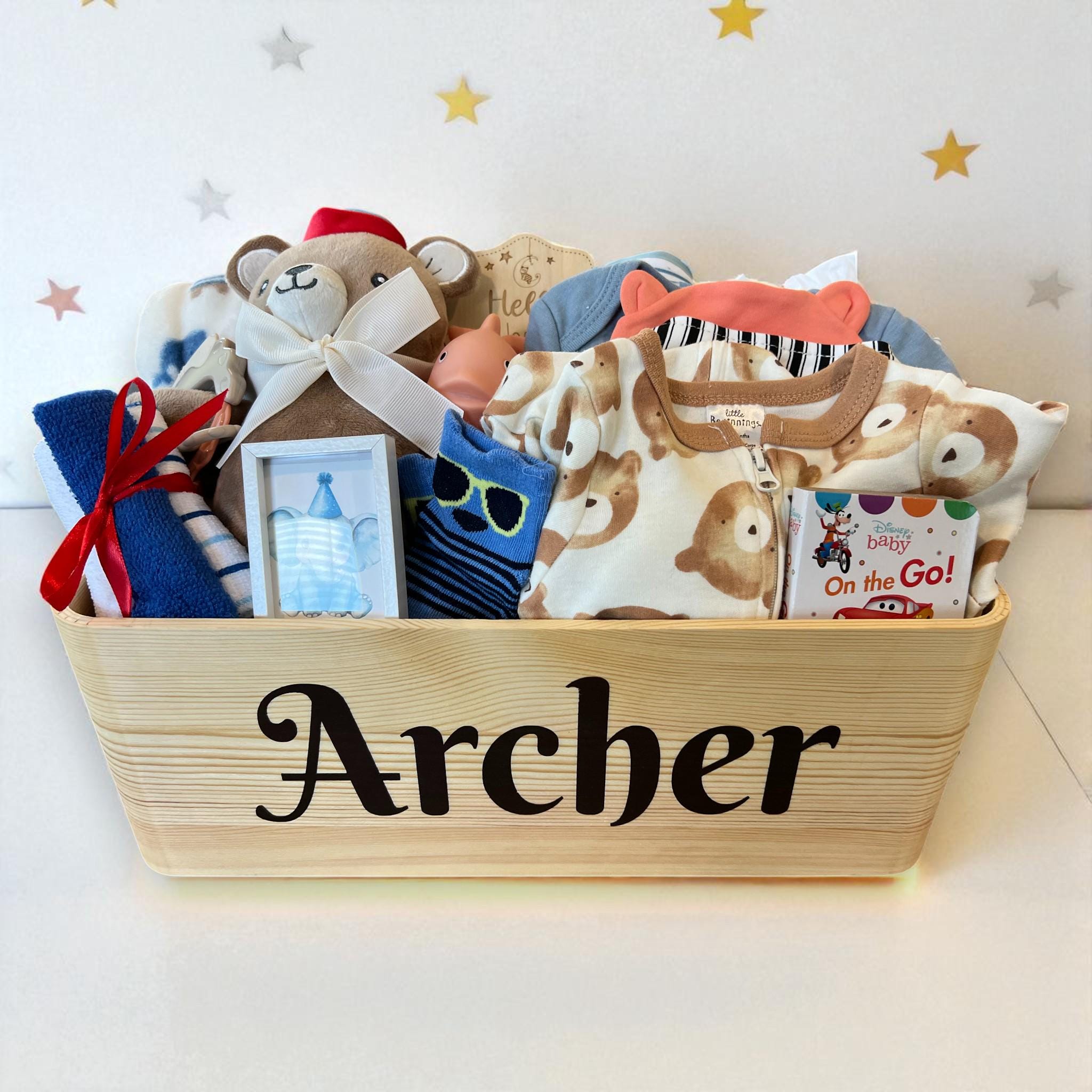 Newborn Baby Boy Gift Basket