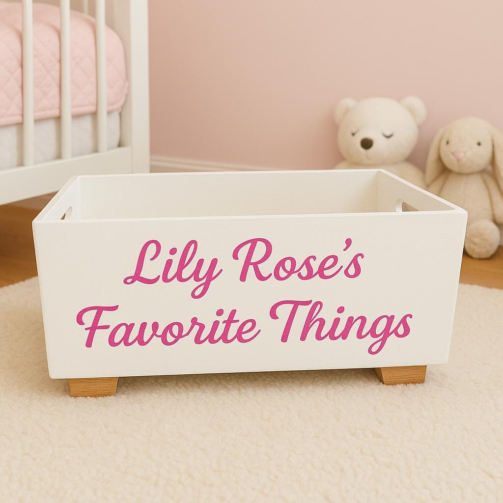 Kids Personalized Toy & Book Bin