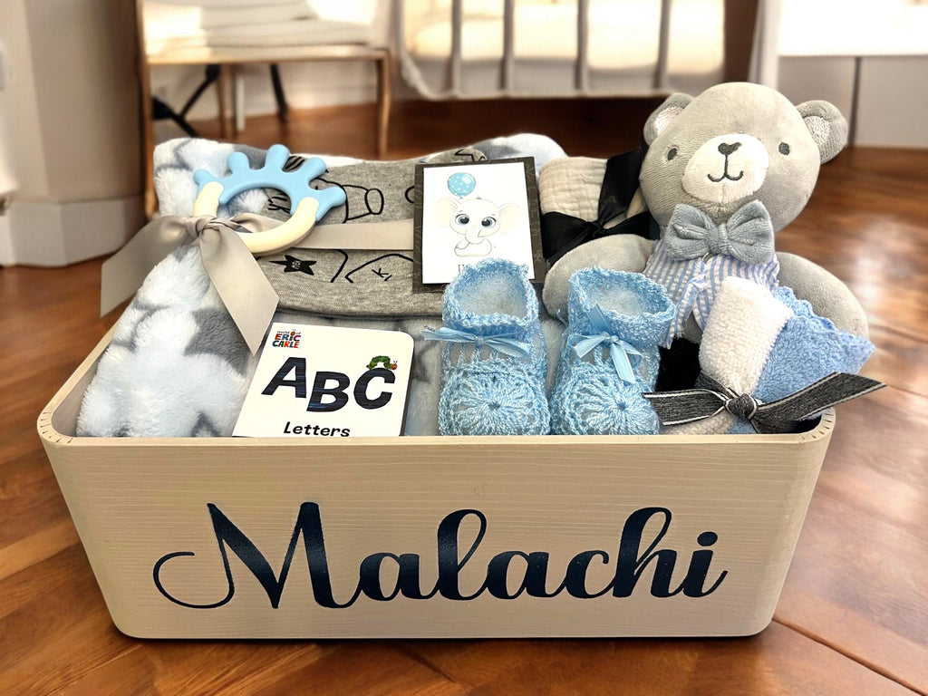 Newborn Baby Boy Gift Basket