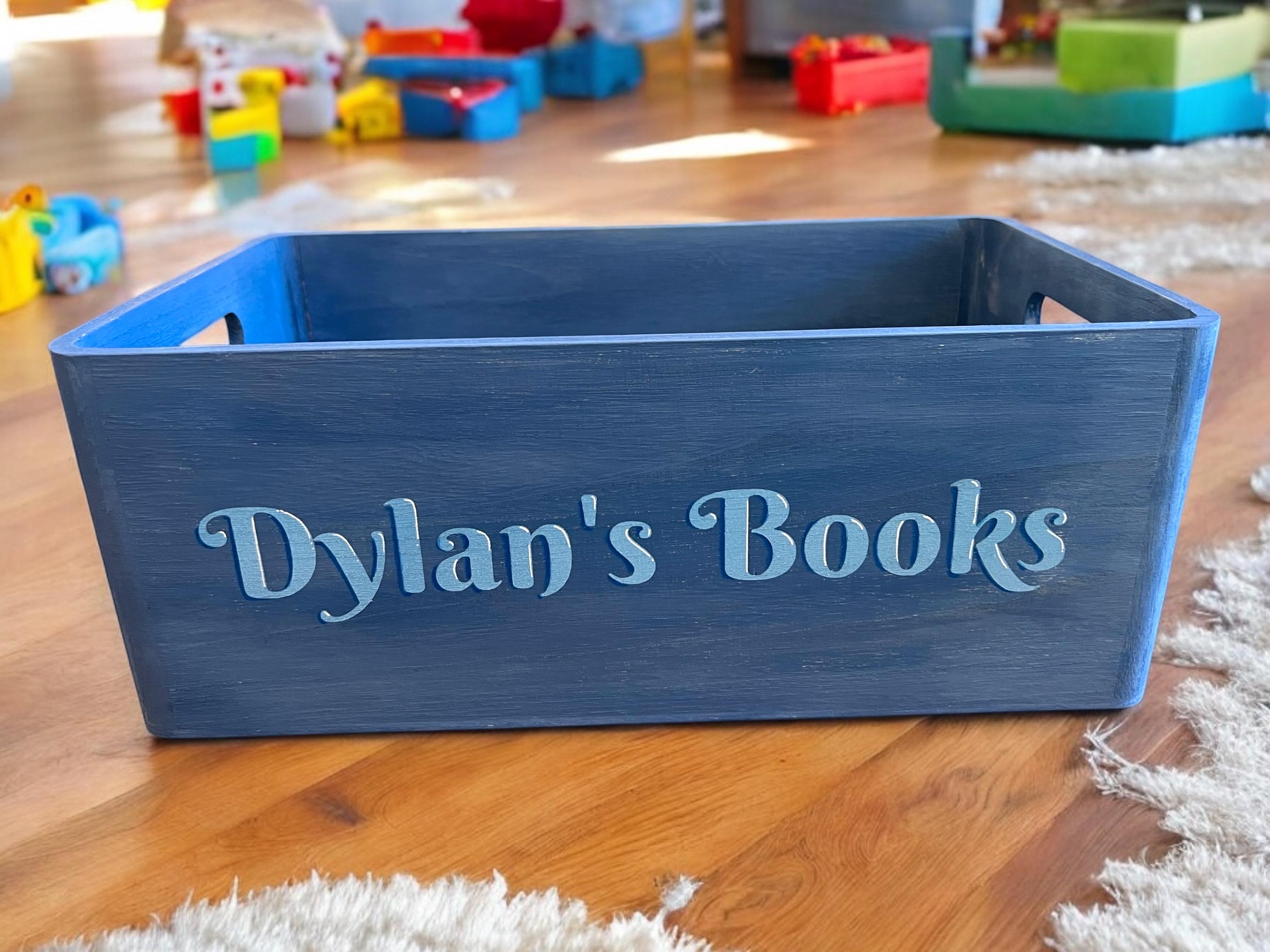 Wooden Book Storage Box