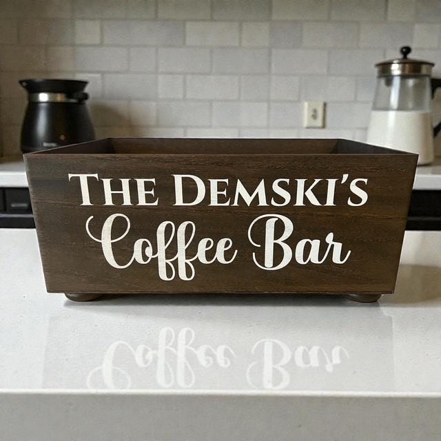 Personalized Coffee Bar Box