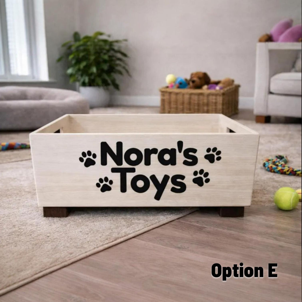 Personalized Dog Toy Bin