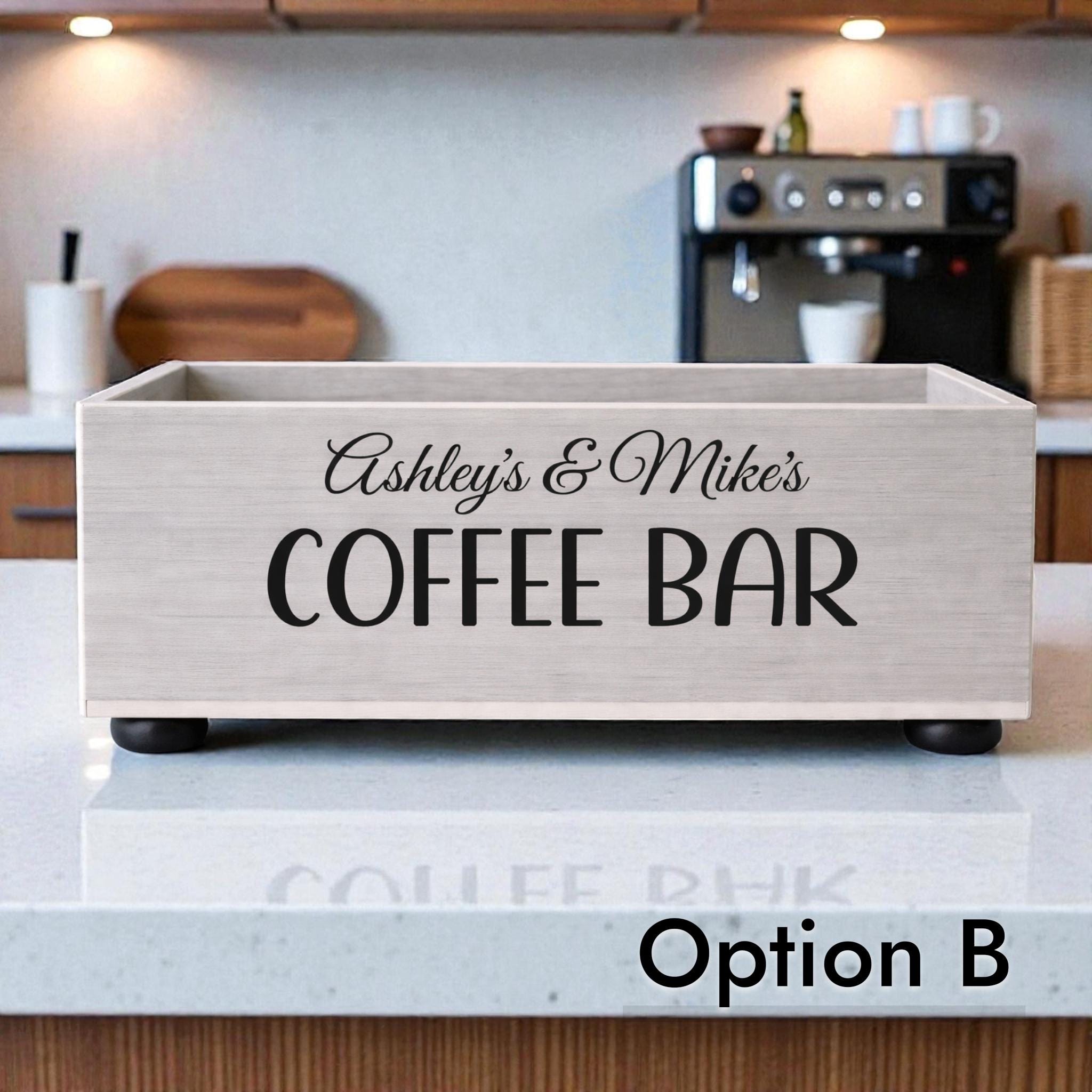 Personalized Coffee Bar Box