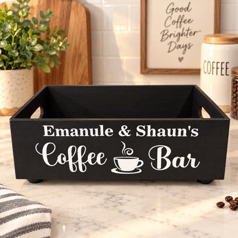Personalized Coffee Bar Box