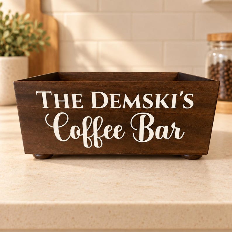 Personalized Coffee Bar Box