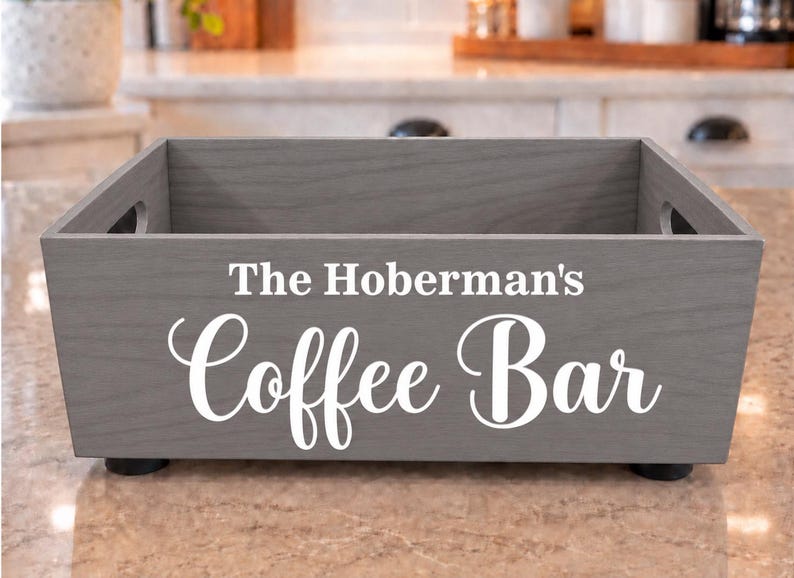 Personalized Coffee Bar Box