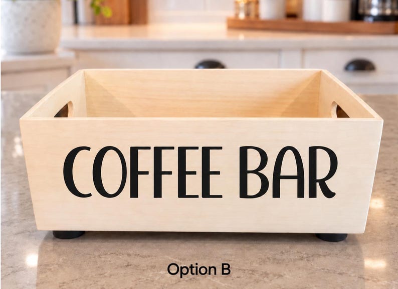 Personalized Coffee Bar Box
