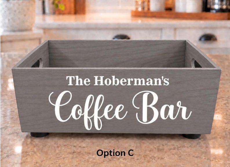 Personalized Coffee Bar Box