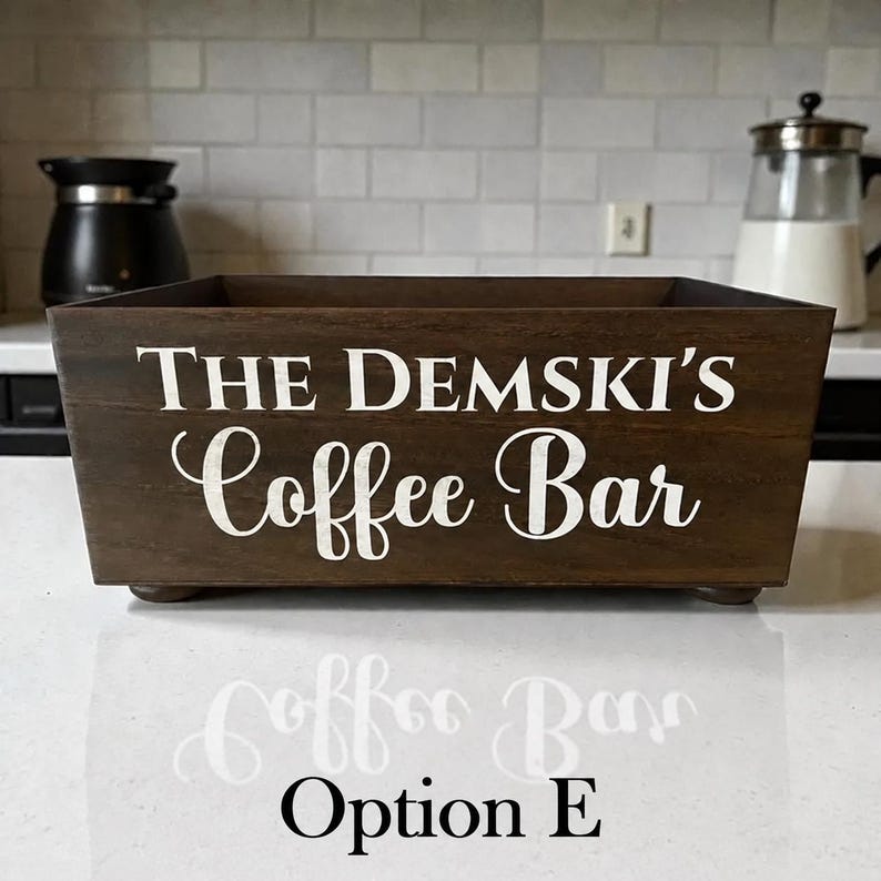 Personalized Coffee Bar Box
