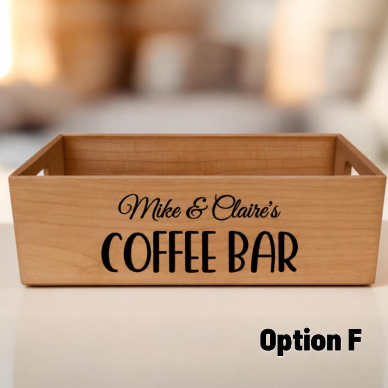 Personalized Coffee Bar Box