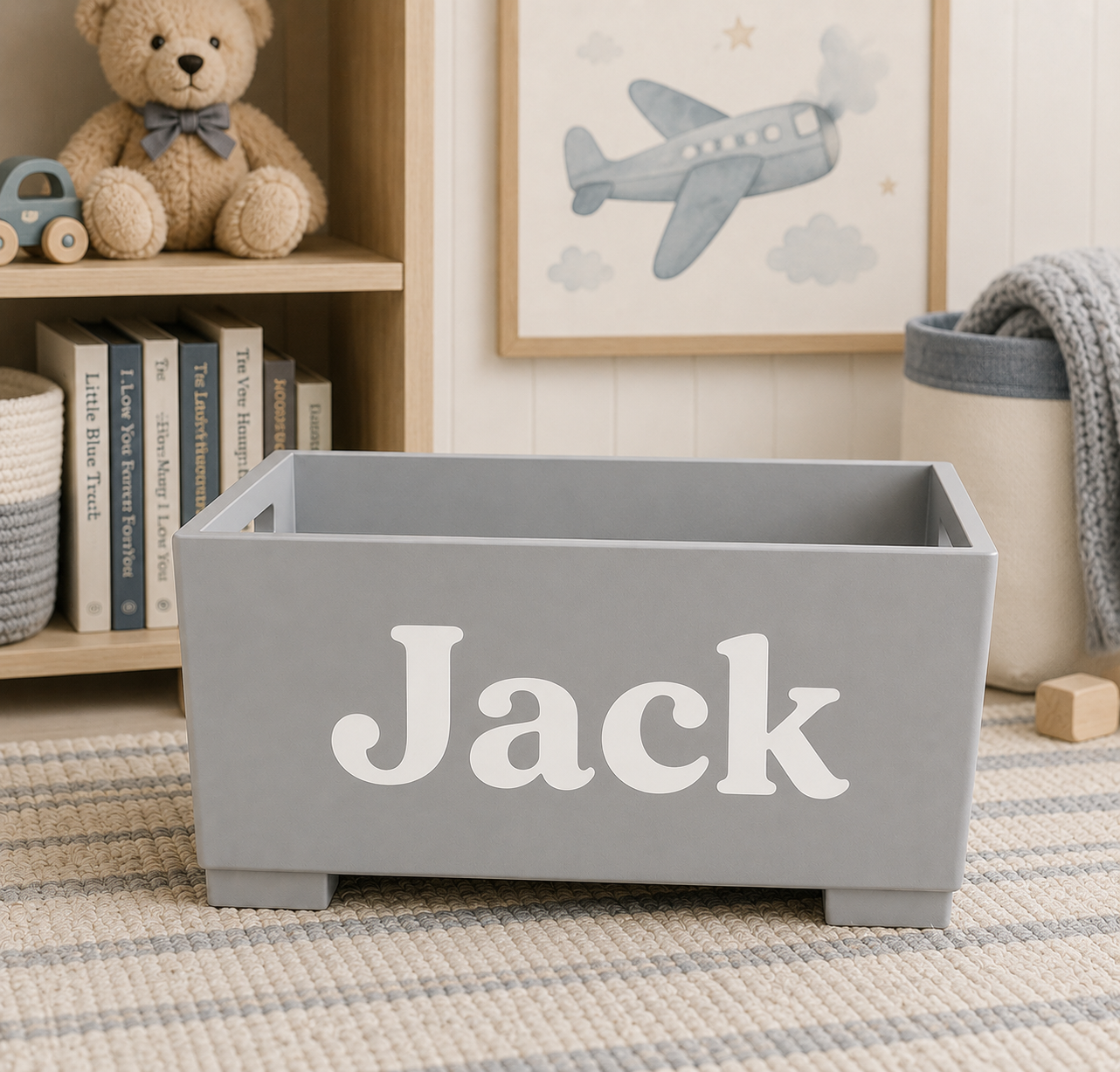 Kids Personalized Toy & Book Bin