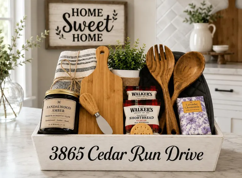 Personalized Housewarming Box | Wooden Keepsake Gift