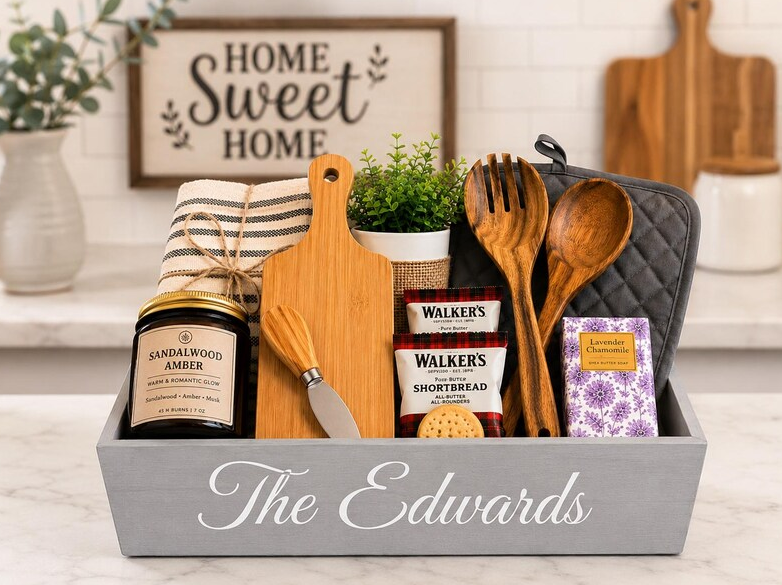 Personalized Housewarming Box | Wooden Keepsake Gift
