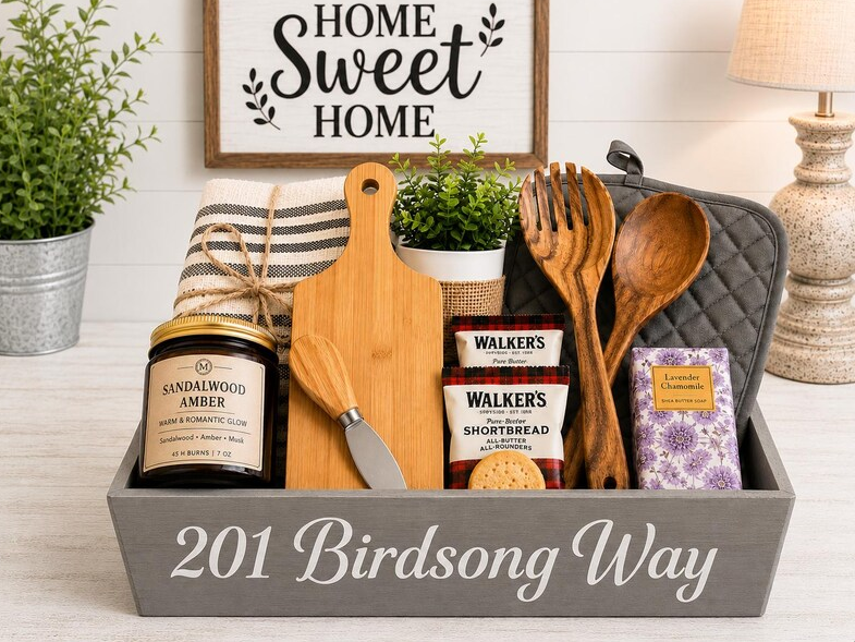 Personalized Housewarming Box | Wooden Keepsake Gift