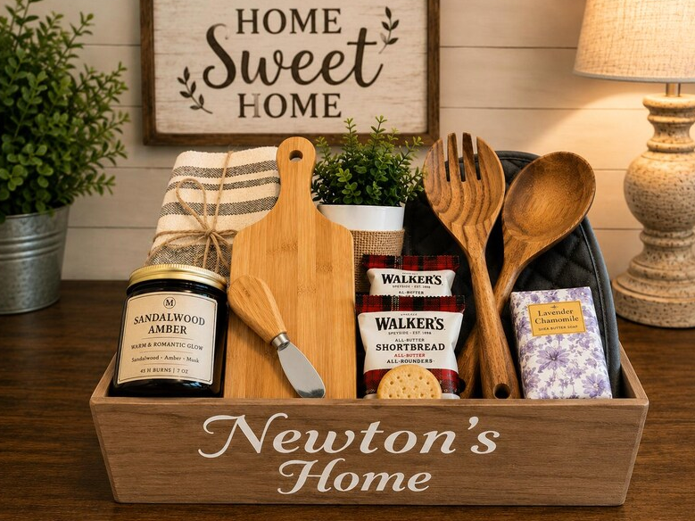 Personalized Housewarming Box | Wooden Keepsake Gift