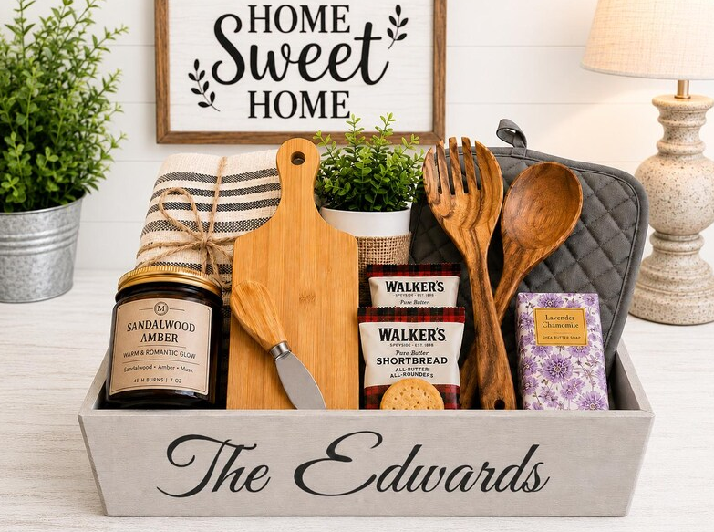 Personalized Housewarming Box | Wooden Keepsake Gift
