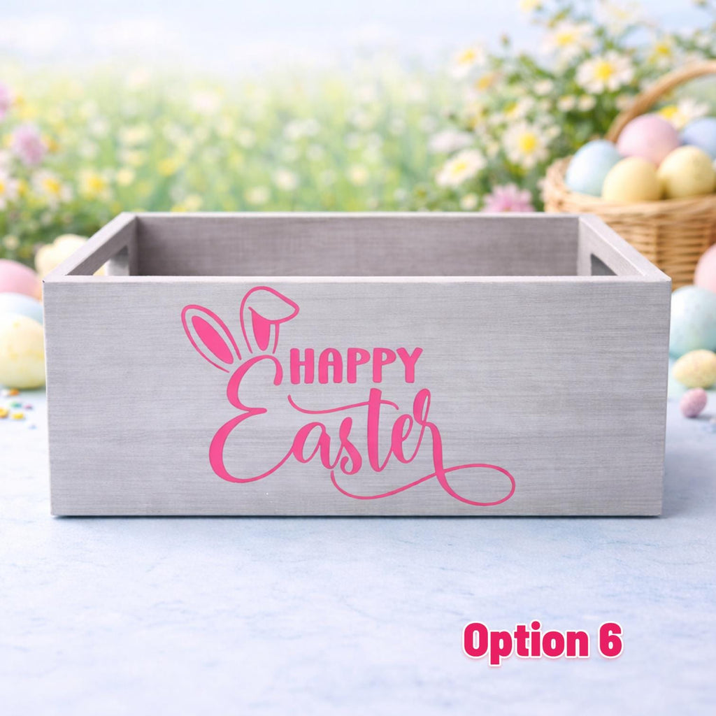 Easter Basket Wooden Box