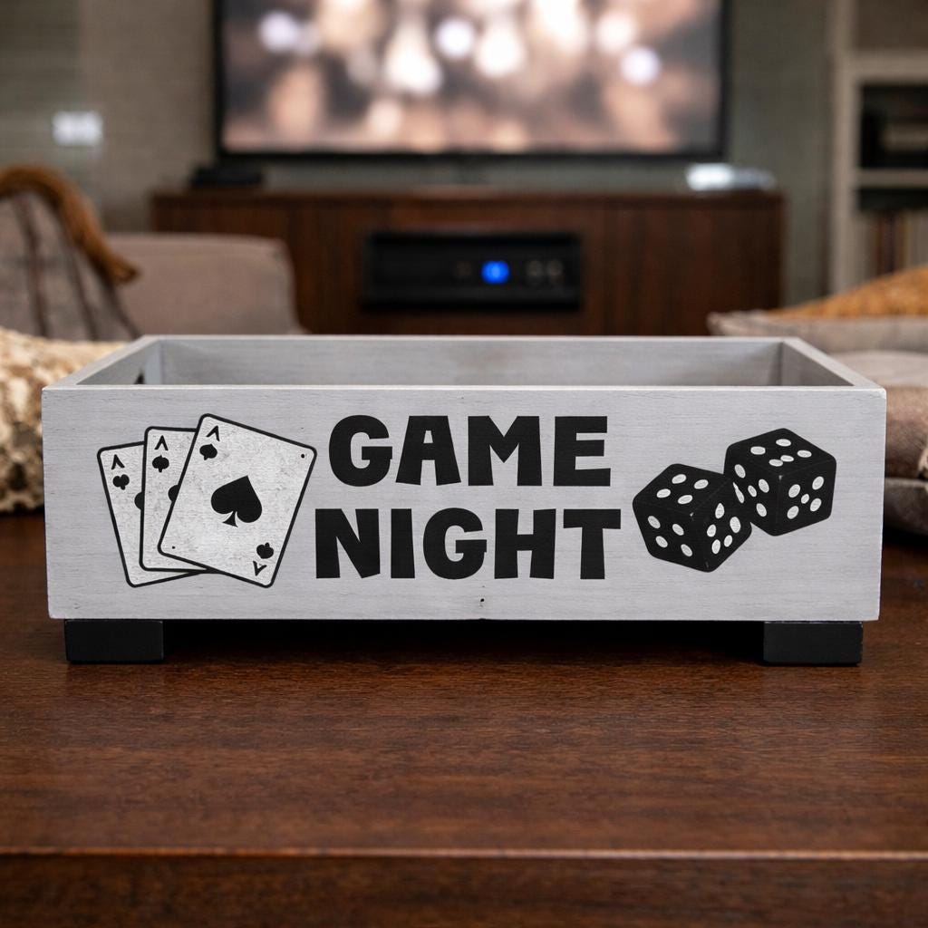 Game Night Wooden Box