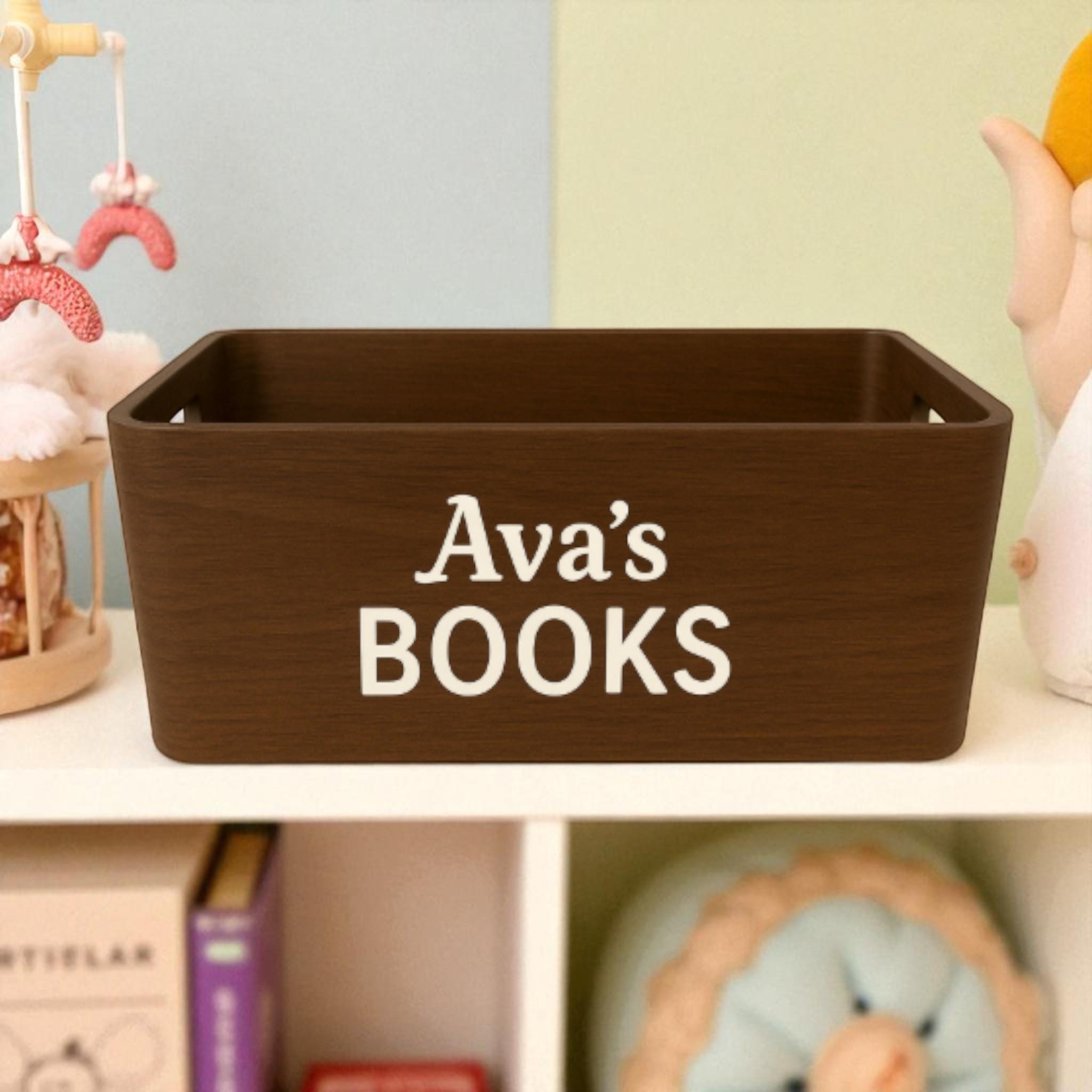 Kids Personalized Toy & Book Bin