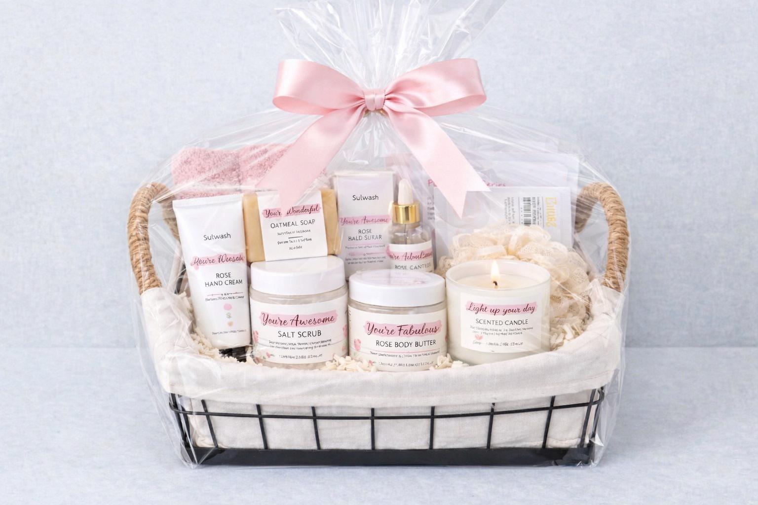 Rose Spa Gift Basket