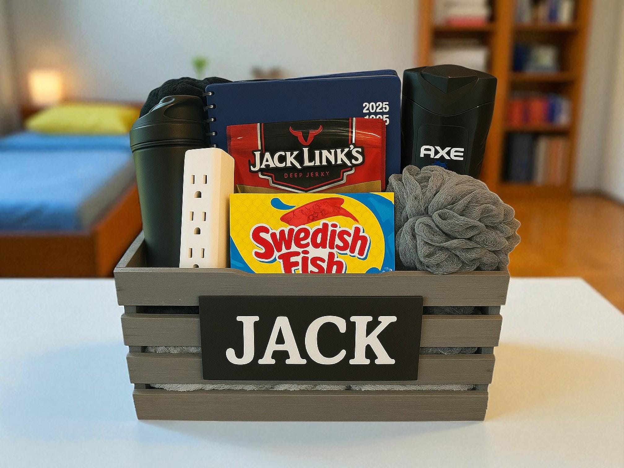 Personalized Dorm Room Gift Crate