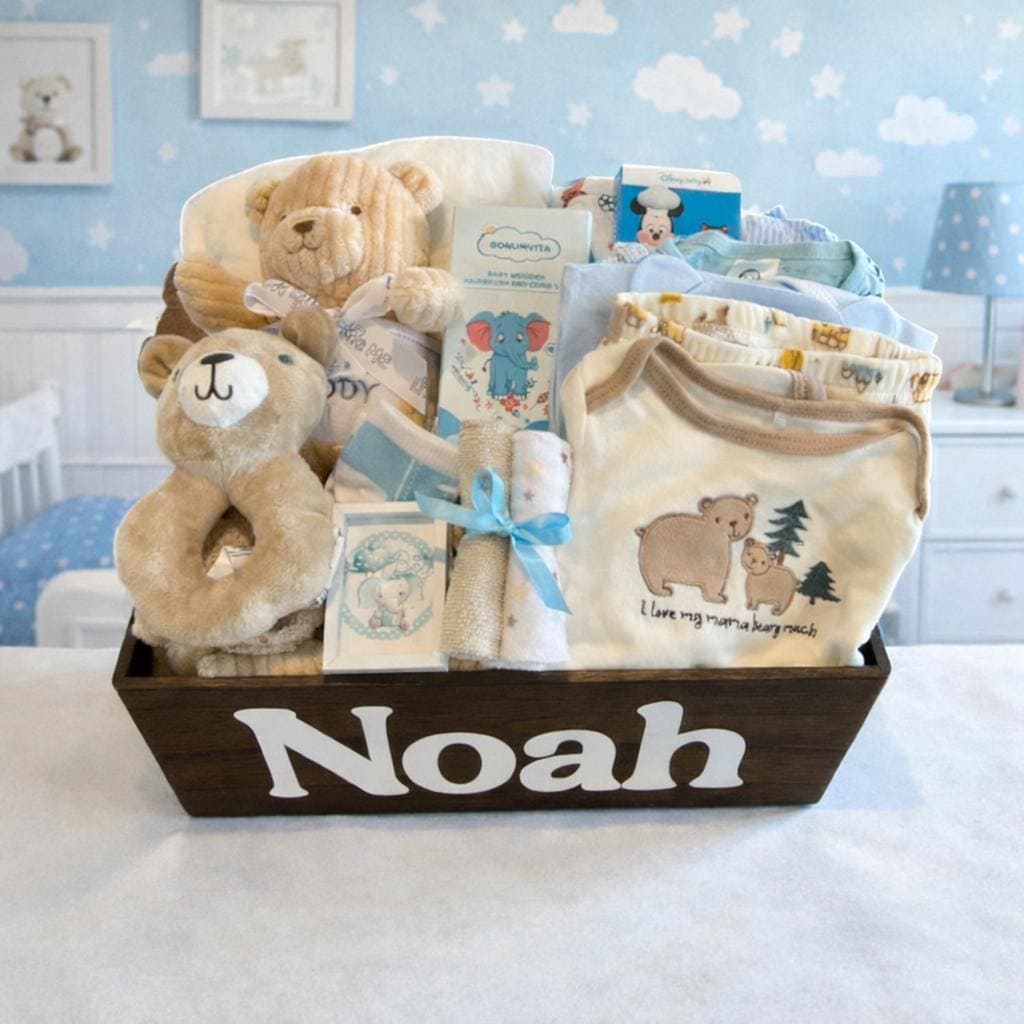 Luxury Baby Boy Gift Basket