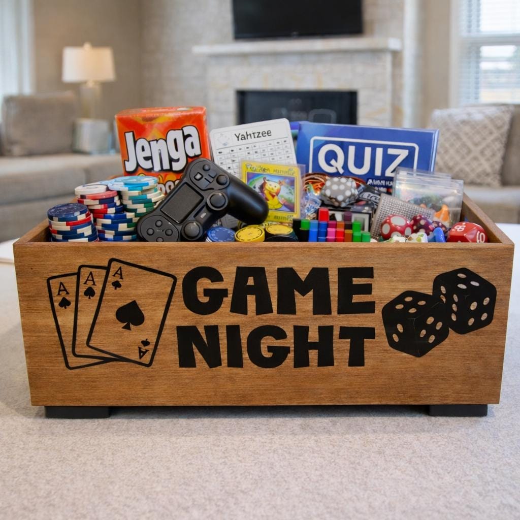 Game Night Wooden Box