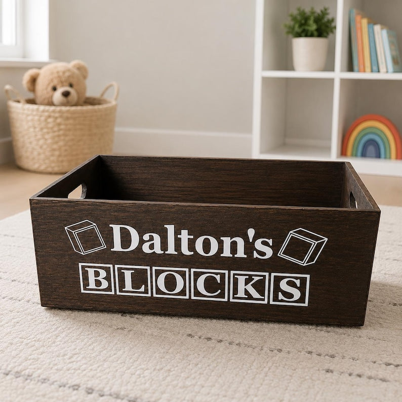 Wooden Book Storage Box