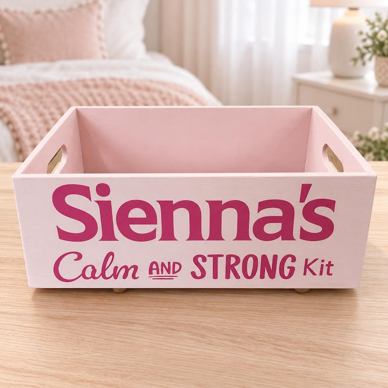 Wooden Book Storage Box