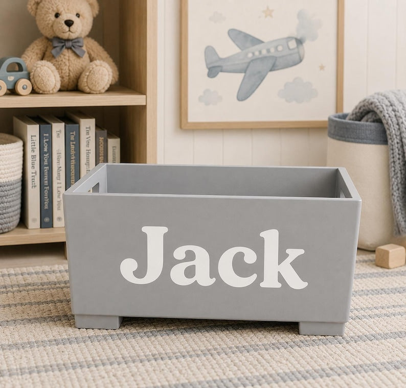 Wooden Book Storage Box
