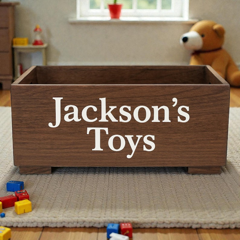 Wooden Book Storage Box