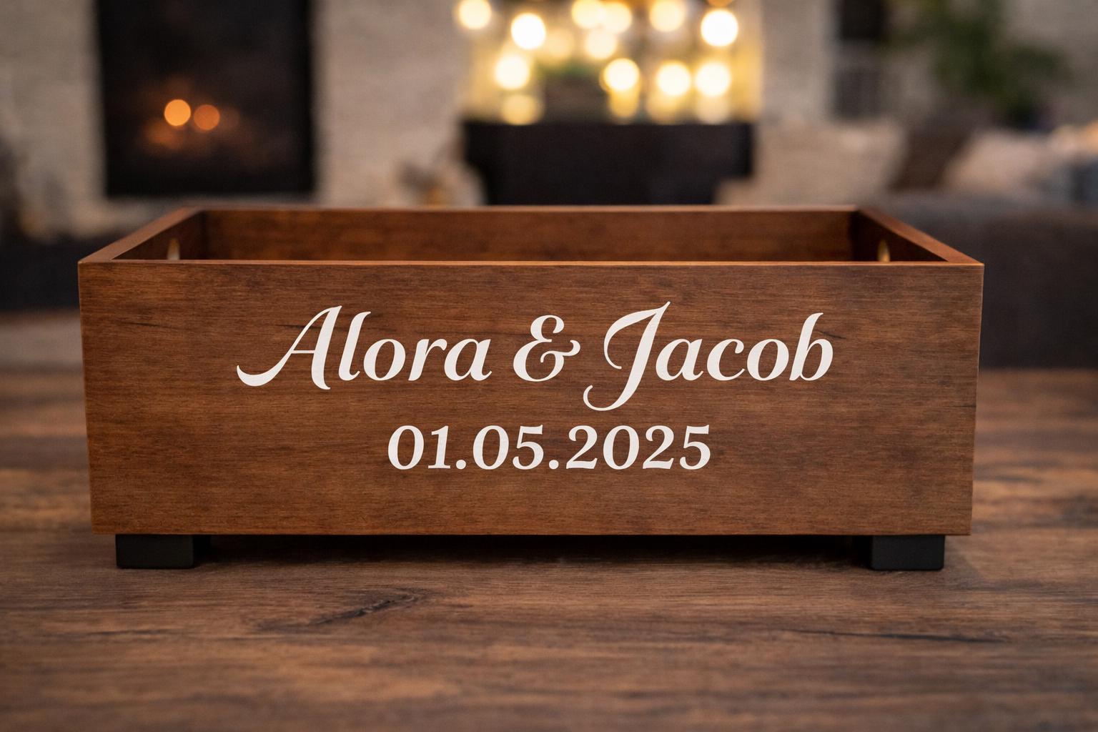 Personalized Wedding Card Box